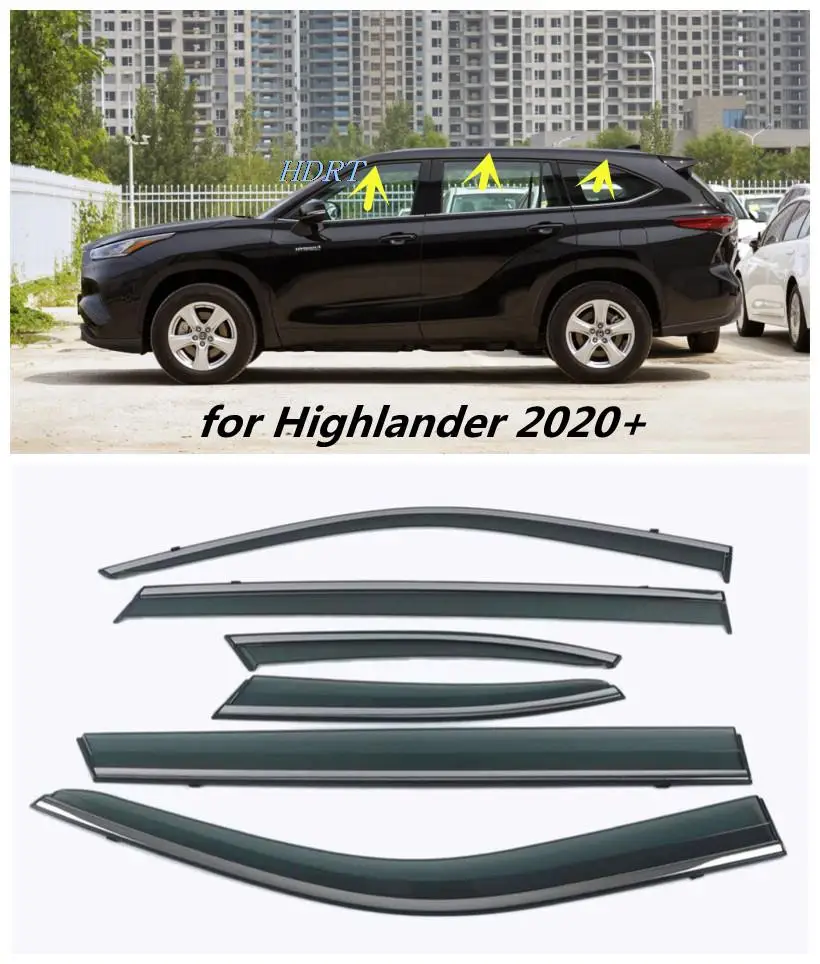 For Toyota Highlander 2020 2021 2022 Car Styling Stick Lamp Plastic Window Glass Wind Visor Rain/Sun Guard Vent Parts 6pcs
For Toyota Highlander 2020 2021 2022 Car Styling Stick Lamp Plastic Window Glass Wind Visor Rain/Sun Guard Vent Parts 6pcs