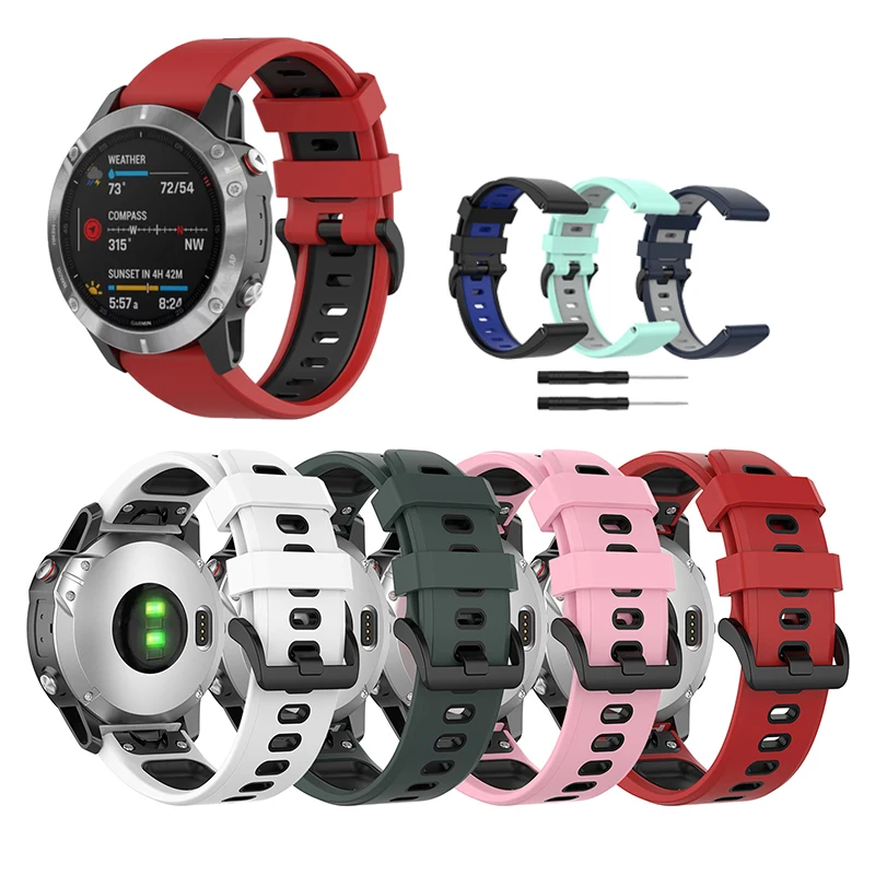 Soft Silicone Watchband Strap for Garmin Fenix 5 Sports Watch Accessories 22mm Black bracelet for Garmin Fenix 5 Plus wristband
Soft Silicone Watchband Strap for Garmin Fenix 5 Sports Watch Accessories 22mm Black bracelet for Garmin Fenix 5 Plus wristband