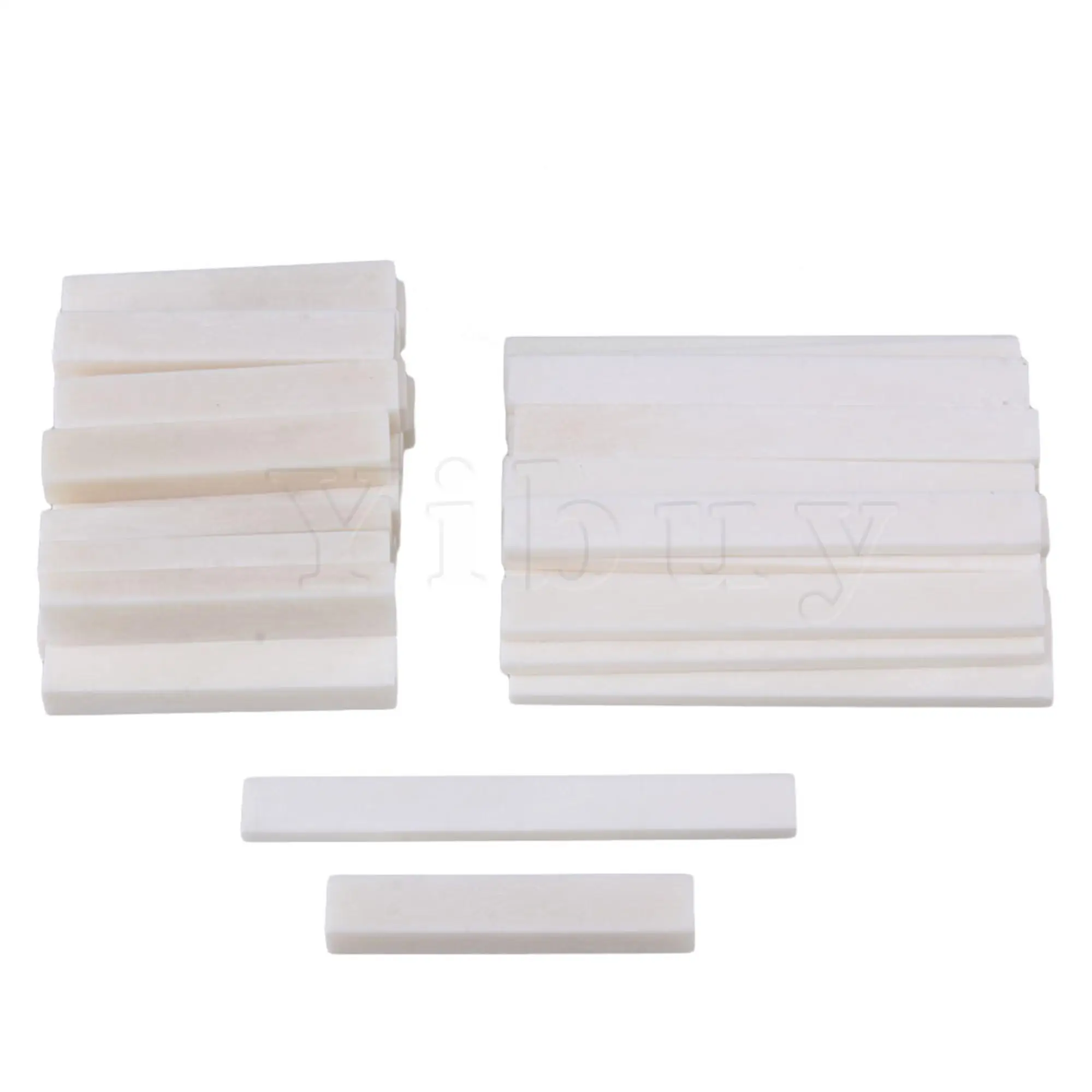 50 Sets Guitar Blank Bridge Saddle and Nut Set for Guitar Replacement Parts DIY
50 Sets Guitar Blank Bridge Saddle and Nut Set for Guitar Replacement Parts DIY