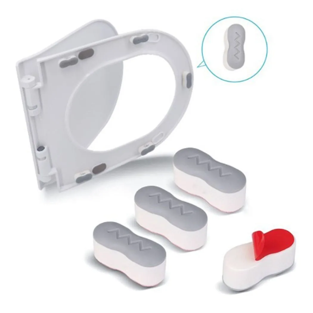 4pcs Toilet Seat Bumper Protection Pads Toilet Lid Accessories Seat Cushion Rubber Pad Bathroom Replacement Bumpers Buffers
4pcs Toilet Seat Bumper Protection Pads Toilet Lid Accessories Seat Cushion Rubber Pad Bathroom Replacement Bumpers Buffers