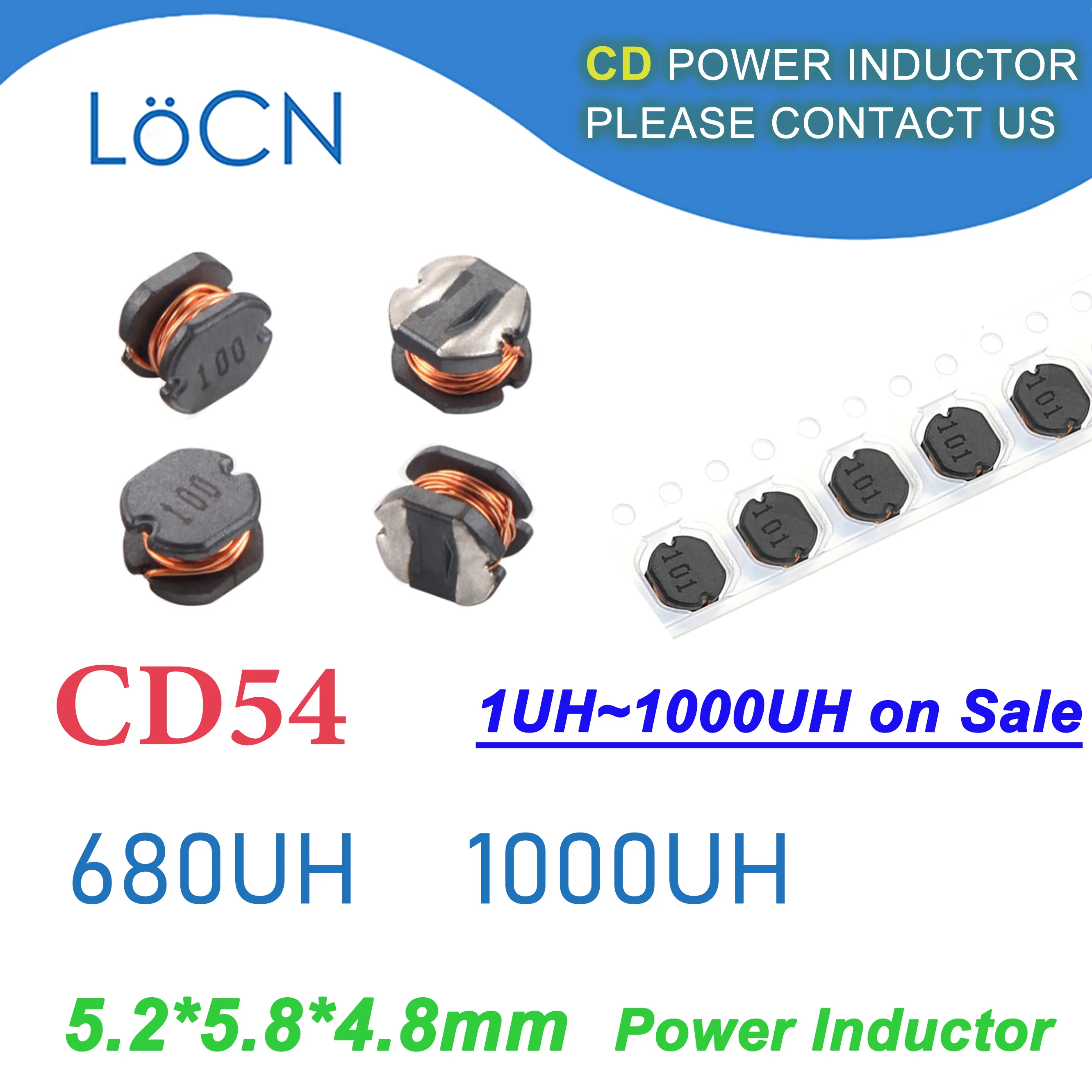 500 шт., 1500 шт., индуктор питания CD54 SMD 5,2 мкГн 5,8 мкГн, индуктор накладки 4,8 * мм, высокое качество 1 мкГн ~ мкГн
500 шт., 1500 шт., индуктор питания CD54 SMD 5,2 мкГн 5,8 мкГн, индуктор накладки 4,8 * мм, высокое качество 1 мкГн ~ мкГн