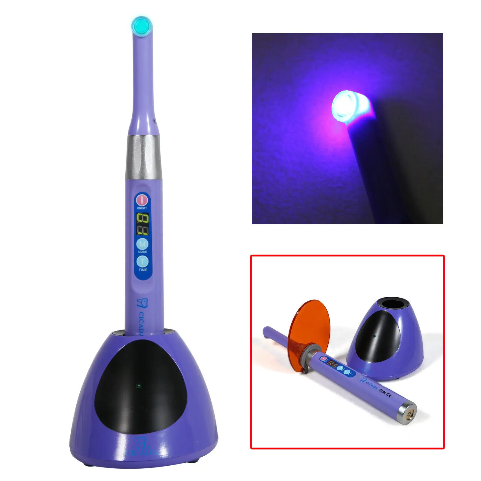 Dental Wireless Cordless iLED Dental Curing Light Lamp 1 Second Curing Cure DTE Style 1S Purple Color
Dental Wireless Cordless iLED Dental Curing Light Lamp 1 Second Curing Cure DTE Style 1S Purple Color