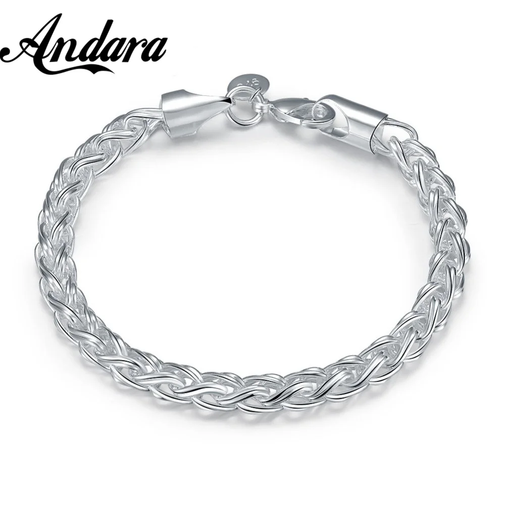 Classic 925 Sterling Silver Bracelet 6mm20cm Horsewhip Chain Bracelet For Men'S Jewelry Gifts
Classic 925 Sterling Silver Bracelet 6mm20cm Horsewhip Chain Bracelet For Men'S Jewelry Gifts
