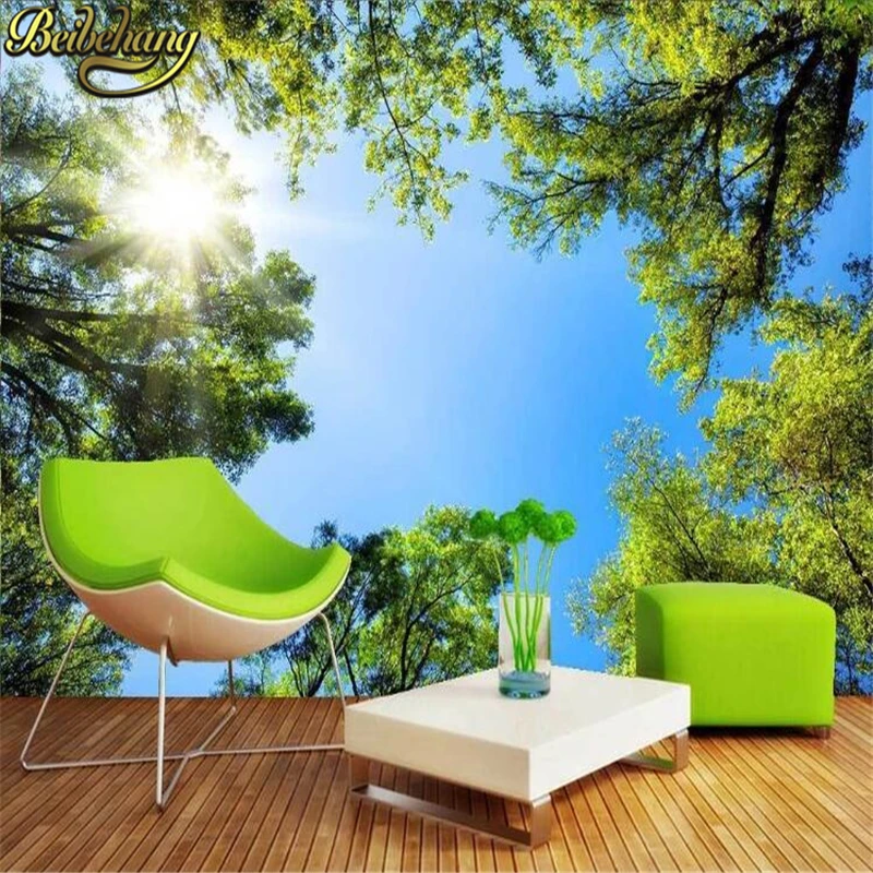 beibehang Custom Wallpaper Mural Landscape Sky Ceiling Mural Wallpaper Sunlight Green Forest Restaurant wall paper Living Room
beibehang Custom Wallpaper Mural Landscape Sky Ceiling Mural Wallpaper Sunlight Green Forest Restaurant wall paper Living Room