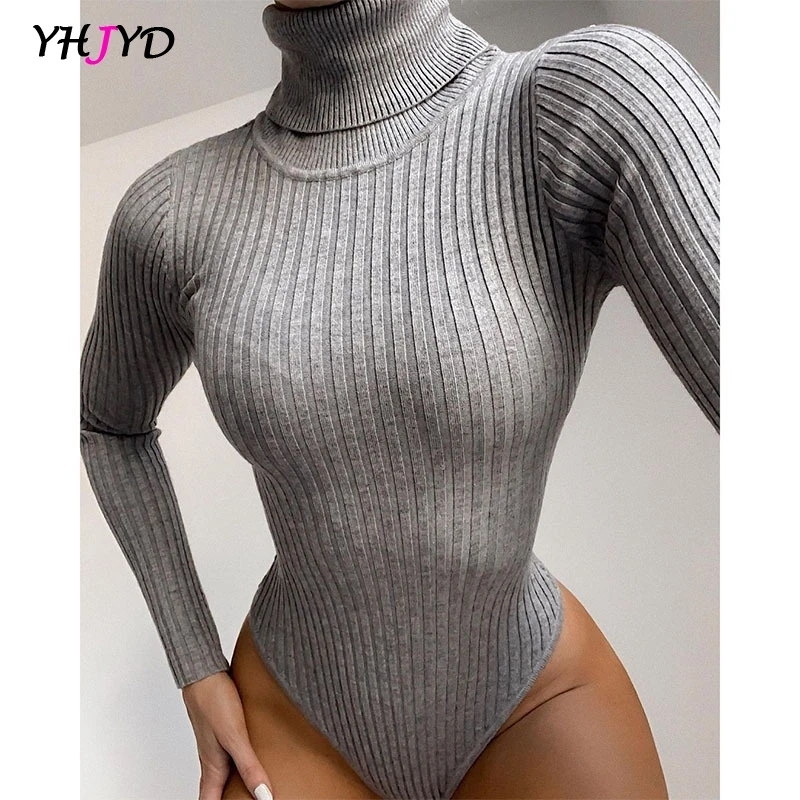 Long Sleeve Women's Turtleneck Bodysuit Ribbed Knitted Skinny Body Suit Top for Women Gray Black 2022 New Autumn Winter Outfits
Long Sleeve Women's Turtleneck Bodysuit Ribbed Knitted Skinny Body Suit Top for Women Gray Black 2022 New Autumn Winter Outfits
