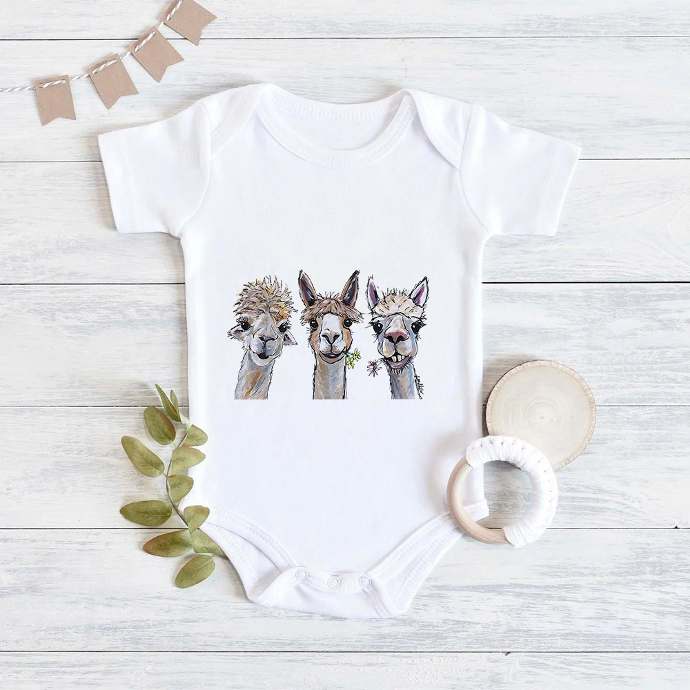 Funny Alpaca Printed Ropa Aesthetic New Born Baby Bodysuits Fashion Popular Baby Girls Clothes Streetwear Harajuku Baby Body Boy
Funny Alpaca Printed Ropa Aesthetic New Born Baby Bodysuits Fashion Popular Baby Girls Clothes Streetwear Harajuku Baby Body Boy