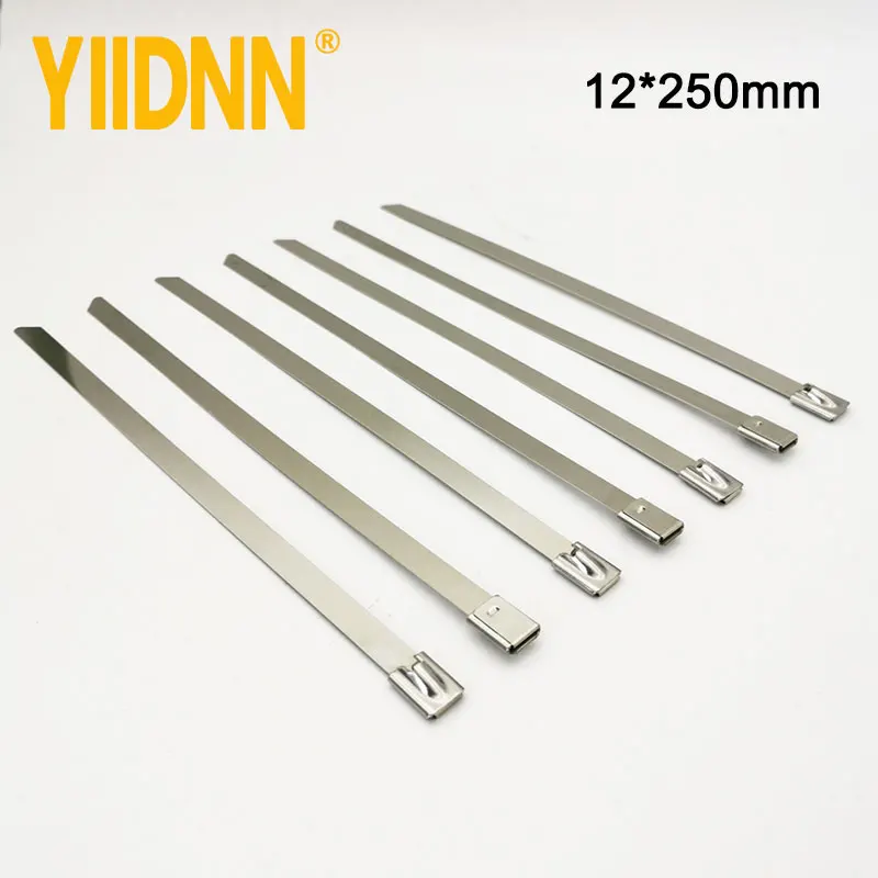 Metal Cable Zip Ties, 100Pcs 12*250mm Stainless Steel Ties, Heavy Duty Self-Locking Strap Ties
Metal Cable Zip Ties, 100Pcs 12*250mm Stainless Steel Ties, Heavy Duty Self-Locking Strap Ties
