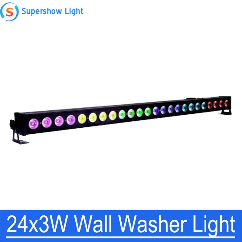 24x3W LED RGB 3in1 Led Wall Wash Light DMX Led Bar DMX Line Bar Wash Stage Light Party Wedding Events Lighting
24x3W LED RGB 3in1 Led Wall Wash Light DMX Led Bar DMX Line Bar Wash Stage Light Party Wedding Events Lighting