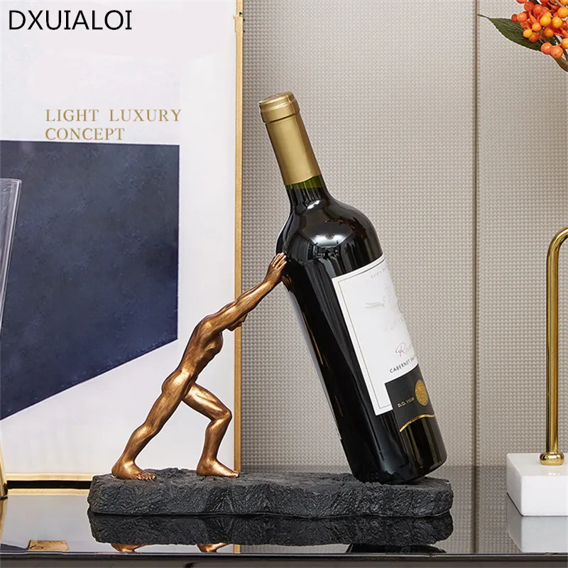 Wine rack decor wine cabinet creative modern minimalist living room entrance TV cabinet personality European craft ornaments
Wine rack decor wine cabinet creative modern minimalist living room entrance TV cabinet personality European craft ornaments