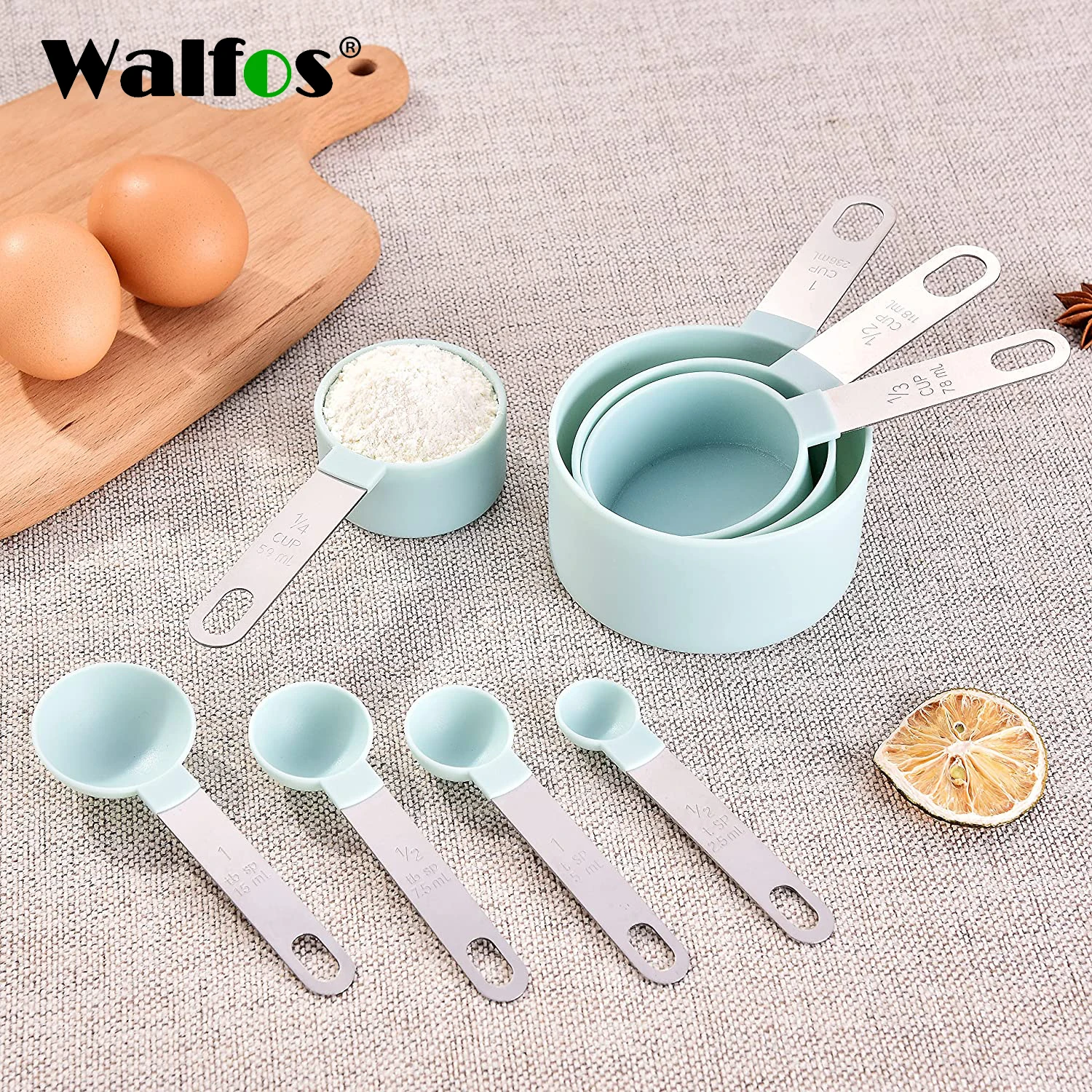 Walfos Горячая продажа 8 штук/набор кухонный мерный стакан измерительные инструменты мерная ложка для сахара кофе наборы
Walfos Горячая продажа 8 штук/набор кухонный мерный стакан измерительные инструменты мерная ложка для сахара кофе наборы