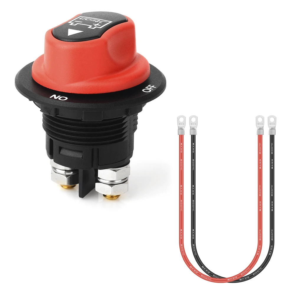 Jtron Car Battery Switch 12v 50A 100A 200A 300A, Car Battery Isolator Switch with Cable Wiring Connect On/Off Battery Switch
Jtron Car Battery Switch 12v 50A 100A 200A 300A, Car Battery Isolator Switch with Cable Wiring Connect On/Off Battery Switch