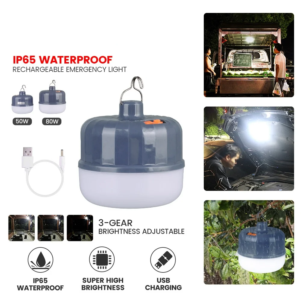 Pumpkin Shape LED Rechargeable Bulb 50/80W Indoor Outdoor Camping Waterproof Mobile Stall Lighting Emergency Light
Pumpkin Shape LED Rechargeable Bulb 50/80W Indoor Outdoor Camping Waterproof Mobile Stall Lighting Emergency Light
