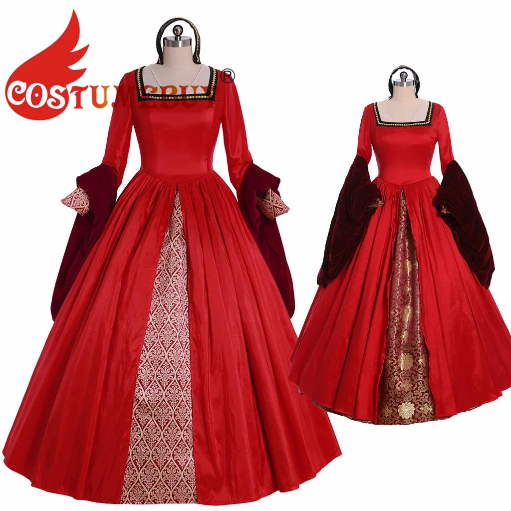 CostumeBuy Queen Elizabeth Tudor Period Ball Gown Dress Victorian Elizabeth Anne Boleyn Red Gown L920
CostumeBuy Queen Elizabeth Tudor Period Ball Gown Dress Victorian Elizabeth Anne Boleyn Red Gown L920