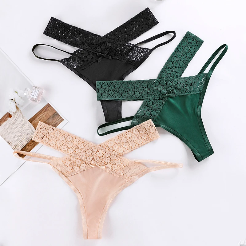 3Pcs Sexy Women's Underwear Lace Thongs Female T-back G-string Ice Silk Underpants Ladies Intimates Panties For Woman BANNIROU
3Pcs Sexy Women's Underwear Lace Thongs Female T-back G-string Ice Silk Underpants Ladies Intimates Panties For Woman BANNIROU