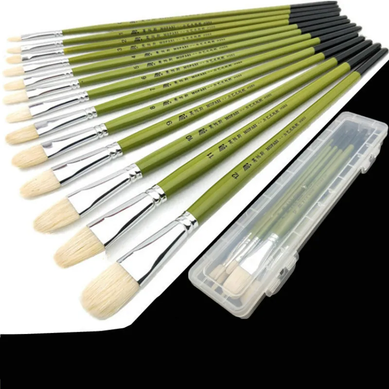 12pcs Bristle Wooden Handle Watercolor Paint Brush Pen Set For Learning Diy Oil Acrylic Painting Art Paint Brushes Supplies
12pcs Bristle Wooden Handle Watercolor Paint Brush Pen Set For Learning Diy Oil Acrylic Painting Art Paint Brushes Supplies