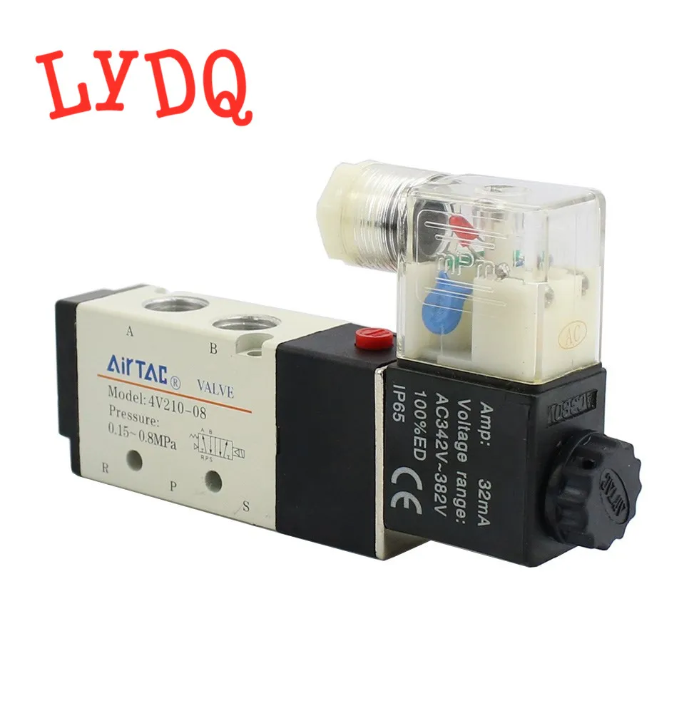 4V210-08DC12V DC24V AC220v AC110V AC36V Air Two-Position Five-Way Electronic Pneumatic Solenoid Valve
4V210-08DC12V DC24V AC220v AC110V AC36V Air Two-Position Five-Way Electronic Pneumatic Solenoid Valve