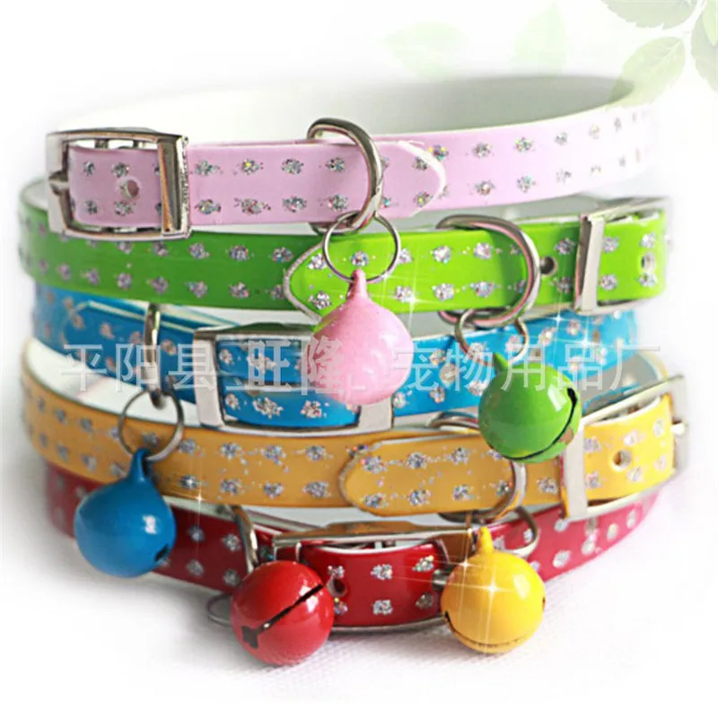 Pet supplies double row dot gold cat collars of the lacquer that bake copper bell dog chain VIP leung
Pet supplies double row dot gold cat collars of the lacquer that bake copper bell dog chain VIP leung