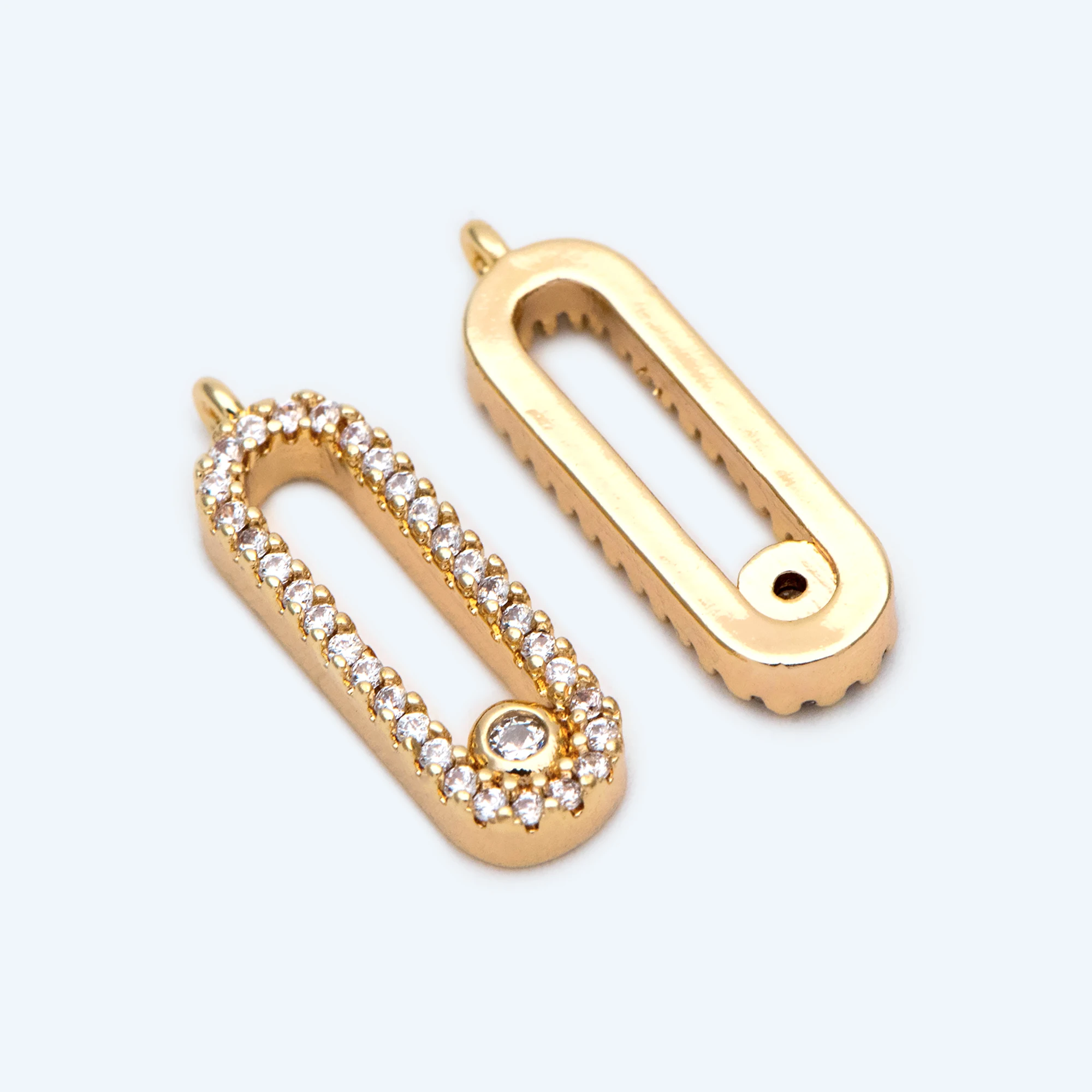 4pcs CZ Paved Gold Oval Charms For Jewelry Making Diy Material Supplies (GB-2017)
4pcs CZ Paved Gold Oval Charms For Jewelry Making Diy Material Supplies (GB-2017)