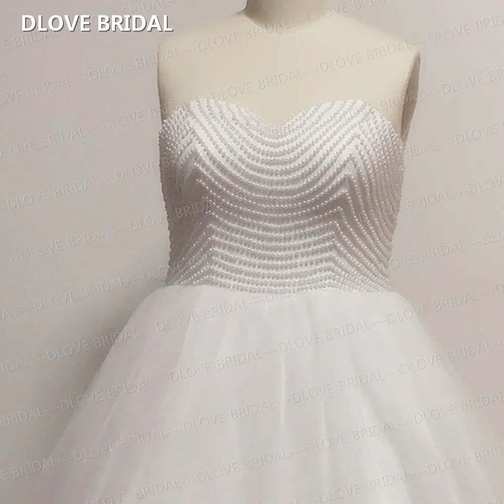 Plus Size Pearl Ball Gown Wedding Dress Layers Tulle Skirt Strapless Sweetheart Corset Bridal Gown Custom Made Vestido De Noiva
Plus Size Pearl Ball Gown Wedding Dress Layers Tulle Skirt Strapless Sweetheart Corset Bridal Gown Custom Made Vestido De Noiva
