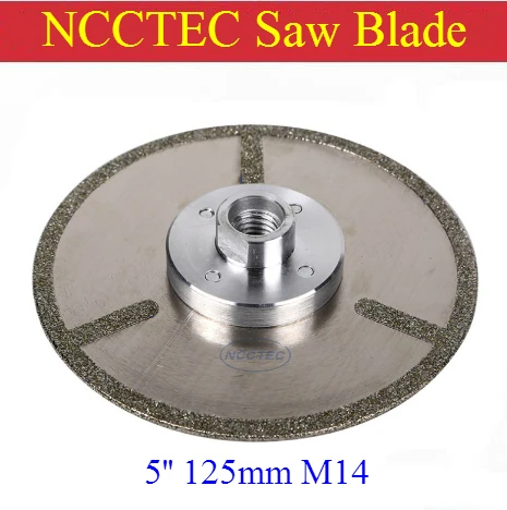 5'' inches NCCTEC Diamond Electroplated M14 arbor saw Blade | 125mm high speed sharp marble granite Quartz cutting disc
5'' inches NCCTEC Diamond Electroplated M14 arbor saw Blade | 125mm high speed sharp marble granite Quartz cutting disc