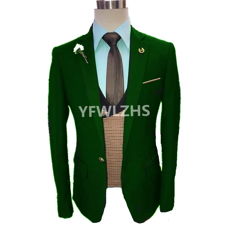 Handsome One Button Groomsmen Notch Lapel Groom Tuxedos Men Suits Wedding/Prom Best Blazer ( Jacket+Pants+Vest+Tie) B336
Handsome One Button Groomsmen Notch Lapel Groom Tuxedos Men Suits Wedding/Prom Best Blazer ( Jacket+Pants+Vest+Tie) B336