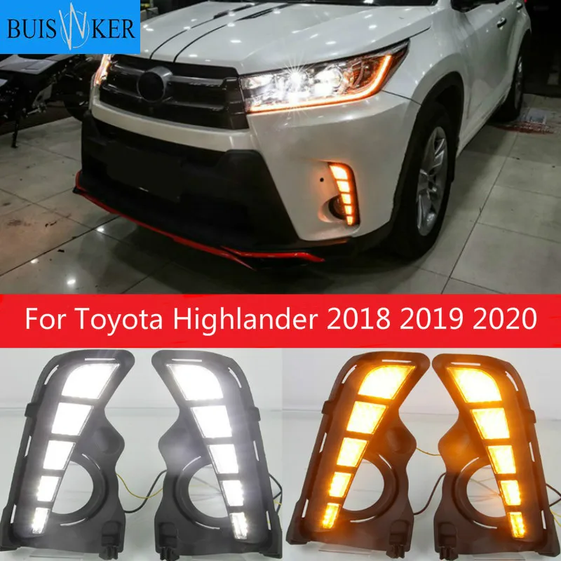 For Toyota Highlander 2018 2019 2020 Yellow Turn Signal Style Relay Waterproof Car DRL 12V LED Daytime Running Light Day light
For Toyota Highlander 2018 2019 2020 Yellow Turn Signal Style Relay Waterproof Car DRL 12V LED Daytime Running Light Day light