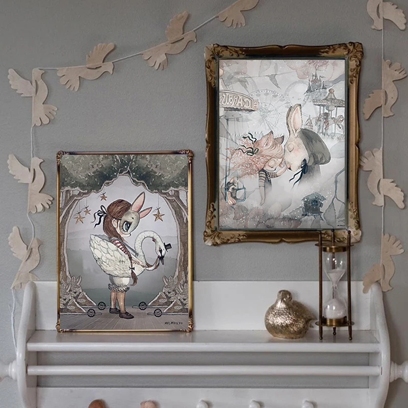 Scandinavian watercolour Rabbit Boy and Girls Cartoon Angel Canvas Decoration Painting Art Poster Kids Baby Nursery Room Wall
Scandinavian watercolour Rabbit Boy and Girls Cartoon Angel Canvas Decoration Painting Art Poster Kids Baby Nursery Room Wall