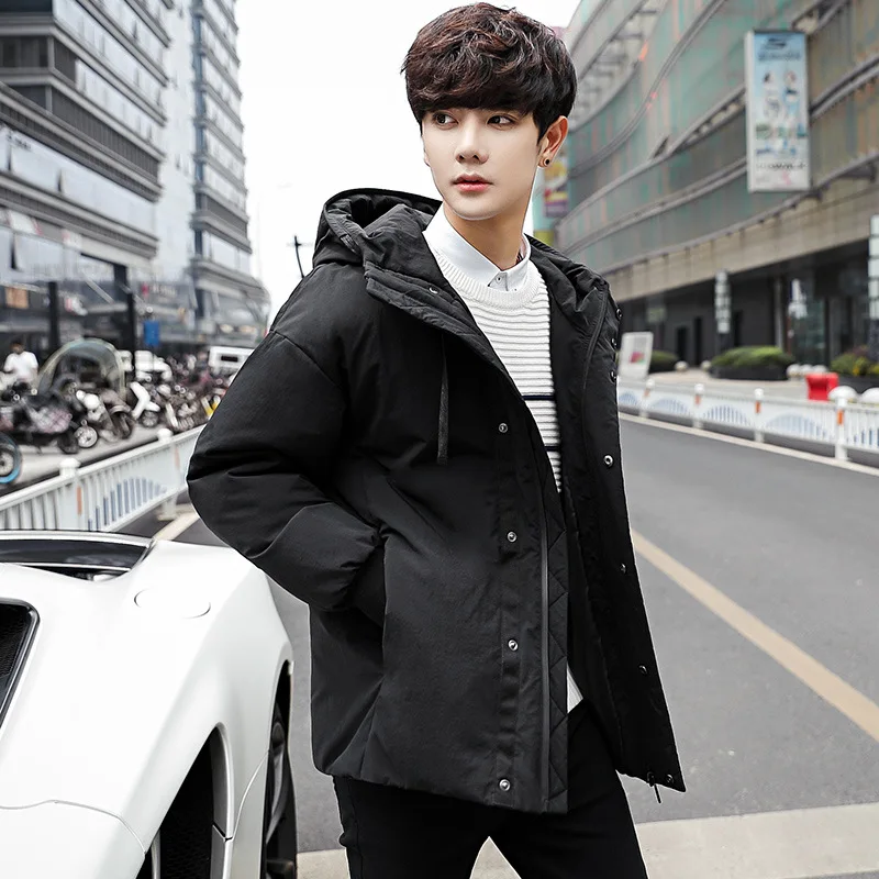 Down Jacket Men's Autumn/Winter 2019 New Style Youth Korean-style Loose-Fit Hooded Jacket Plus Velvet Warm Casual Cotton-padded
Down Jacket Men's Autumn/Winter 2019 New Style Youth Korean-style Loose-Fit Hooded Jacket Plus Velvet Warm Casual Cotton-padded