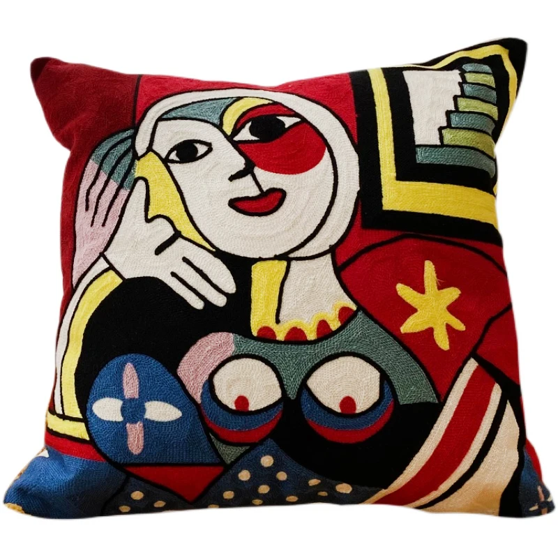Picasso Embroidery Abstract Pillowcase, Decorative Throw Pillows Covers for Sofa, Car Pillowcase, New Style, 45x45cm
Picasso Embroidery Abstract Pillowcase, Decorative Throw Pillows Covers for Sofa, Car Pillowcase, New Style, 45x45cm