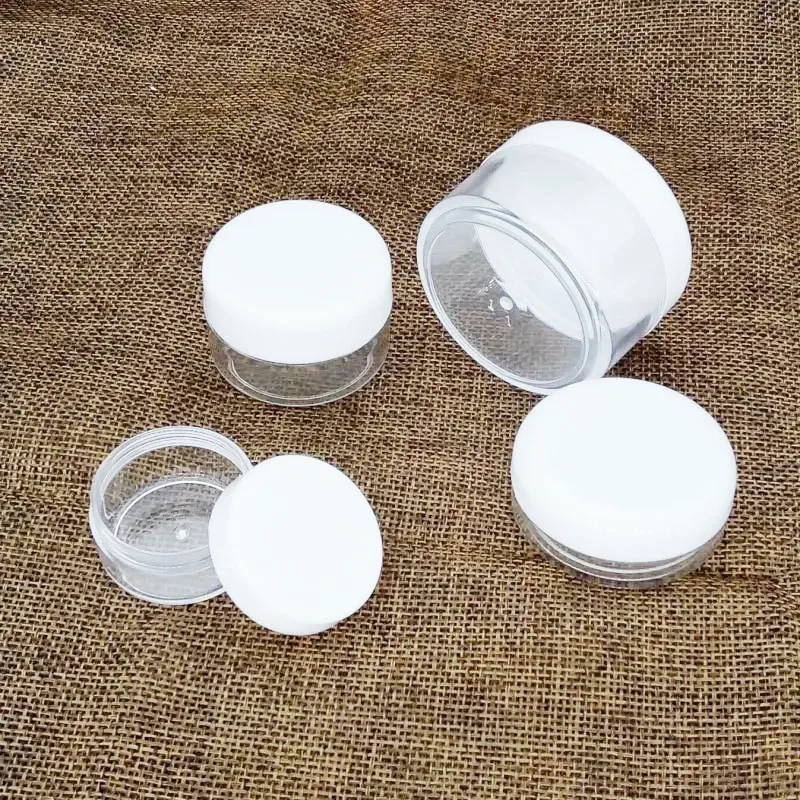 10 Pcs Transparent Plastic Box Round Mini Travel Cosmetic Cream Potable Packaging Bottle Balm Container Small Sealed Can With C
10 Pcs Transparent Plastic Box Round Mini Travel Cosmetic Cream Potable Packaging Bottle Balm Container Small Sealed Can With C