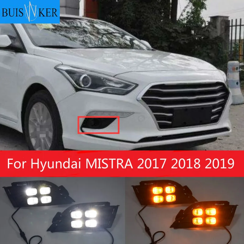1Pair LED Daytime Running Light Turning Signal Lamp DRL Day Light Front Bumper Fog Light For Hyundai MISTRA 2017 2018 2019
1Pair LED Daytime Running Light Turning Signal Lamp DRL Day Light Front Bumper Fog Light For Hyundai MISTRA 2017 2018 2019