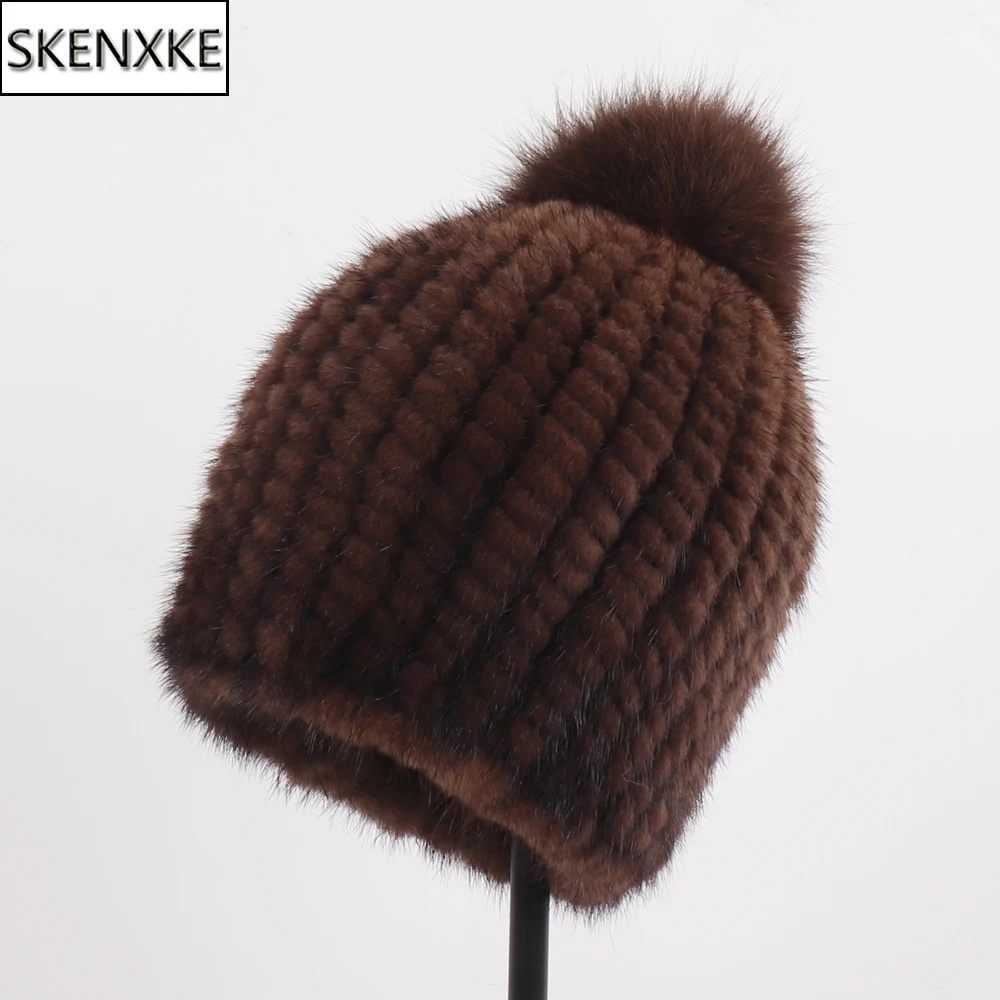 Winter Women Natural Mink Fur Hat Hand Knitted Warm 100% Genuine Mink Fur Cap Russia Lady Real Mink Fur And Fox Fur Pompoms Hats
Winter Women Natural Mink Fur Hat Hand Knitted Warm 100% Genuine Mink Fur Cap Russia Lady Real Mink Fur And Fox Fur Pompoms Hats
