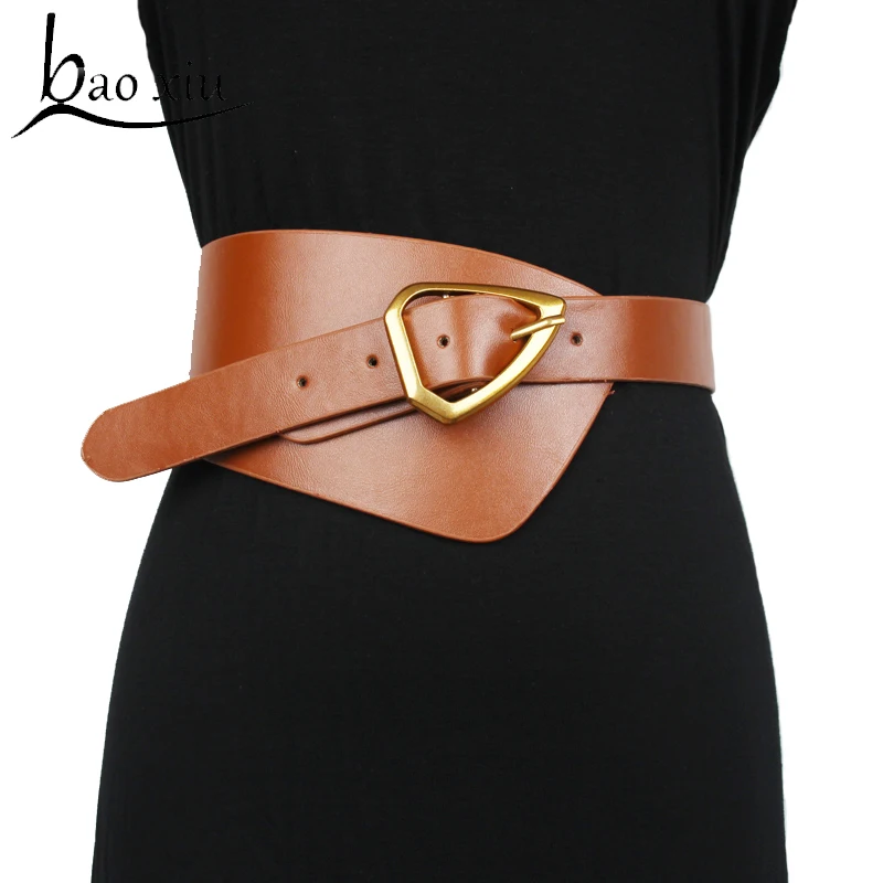 New Vintage Punk Wide Belt Personality Waist PU Leather Metal Buckle Straps Shirt Waistband Belt For Women Female Accessory
New Vintage Punk Wide Belt Personality Waist PU Leather Metal Buckle Straps Shirt Waistband Belt For Women Female Accessory