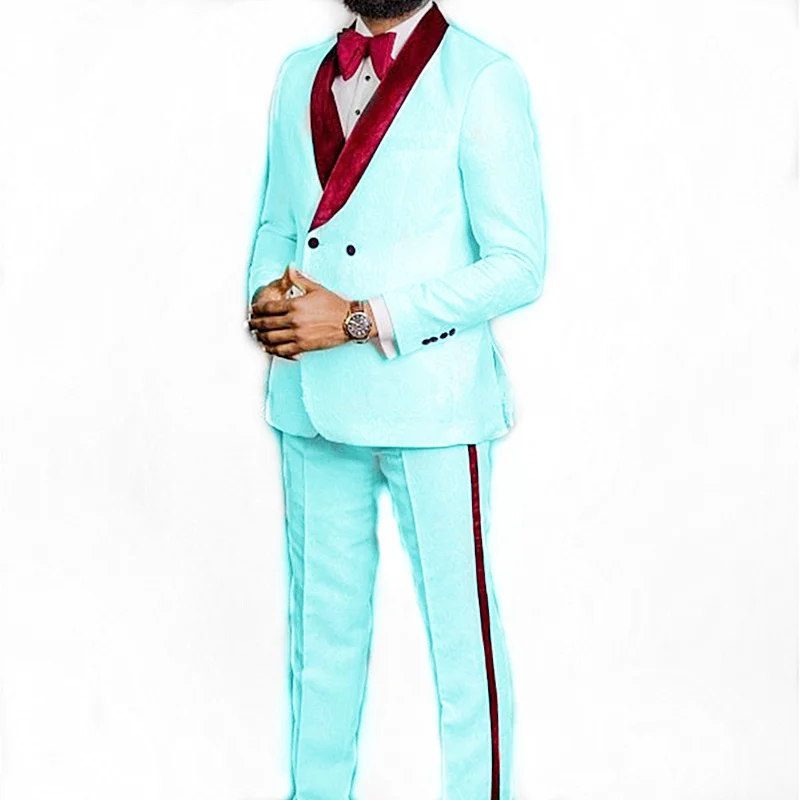 Handsome Embossing Groomsmen Shawl Lapel Groom Tuxedos Men Suits Wedding/Prom Best Blazer ( Jacket+Pants+Tie) B579
Handsome Embossing Groomsmen Shawl Lapel Groom Tuxedos Men Suits Wedding/Prom Best Blazer ( Jacket+Pants+Tie) B579