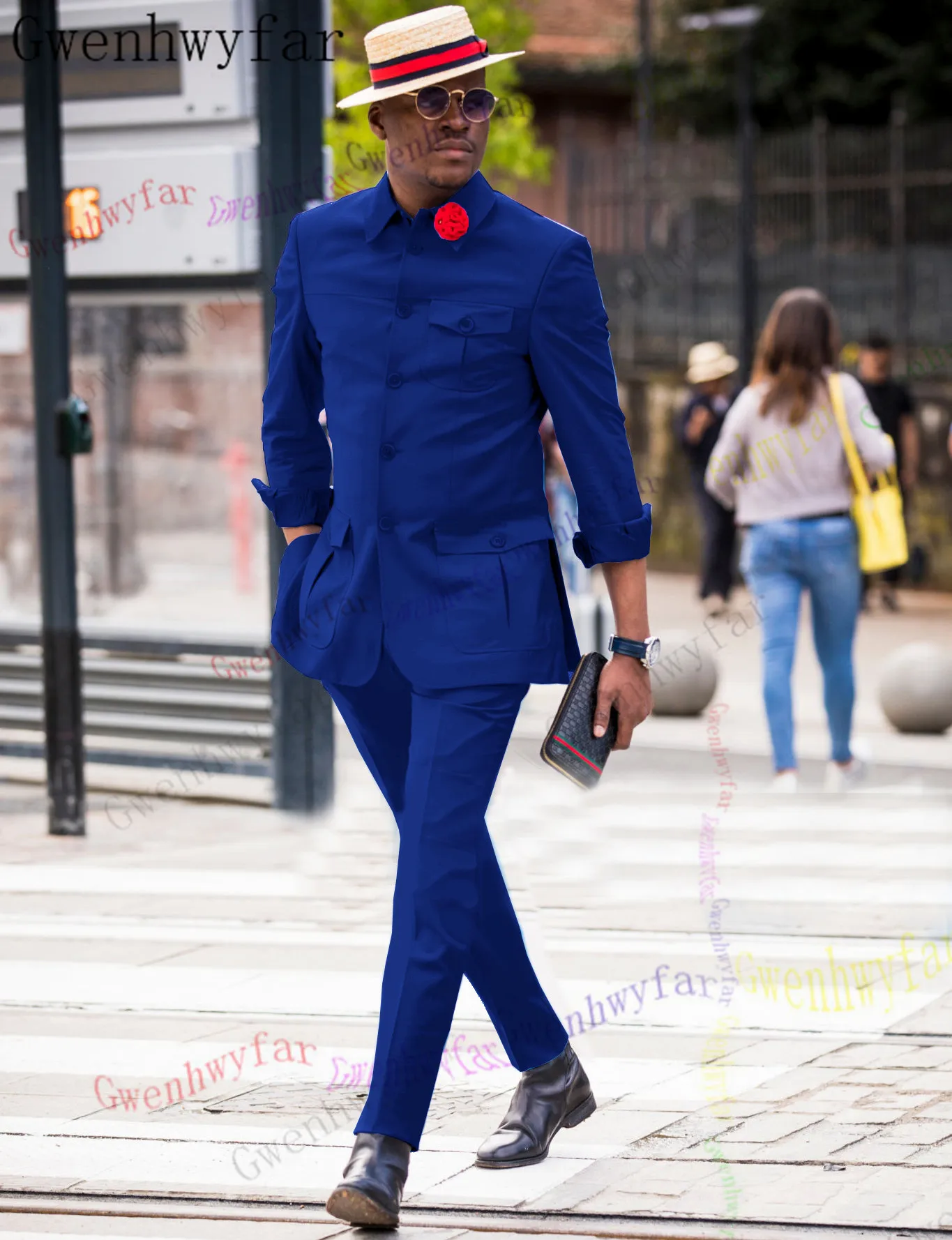 Gwenhwyfar Royal Blue Slim fit Men Suits for Prom 2 piece Lapel Wedding Groom Tuxedo Custom Man Fashion Clothes Set
Gwenhwyfar Royal Blue Slim fit Men Suits for Prom 2 piece Lapel Wedding Groom Tuxedo Custom Man Fashion Clothes Set