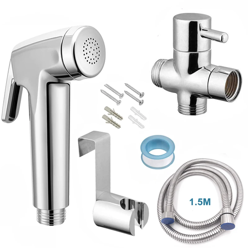 Handheld Toilet bidet sprayer Stainless Steel Hand Bidet faucet for Bathroom hand sprayer shower head self cleaning Accessories
Handheld Toilet bidet sprayer Stainless Steel Hand Bidet faucet for Bathroom hand sprayer shower head self cleaning Accessories