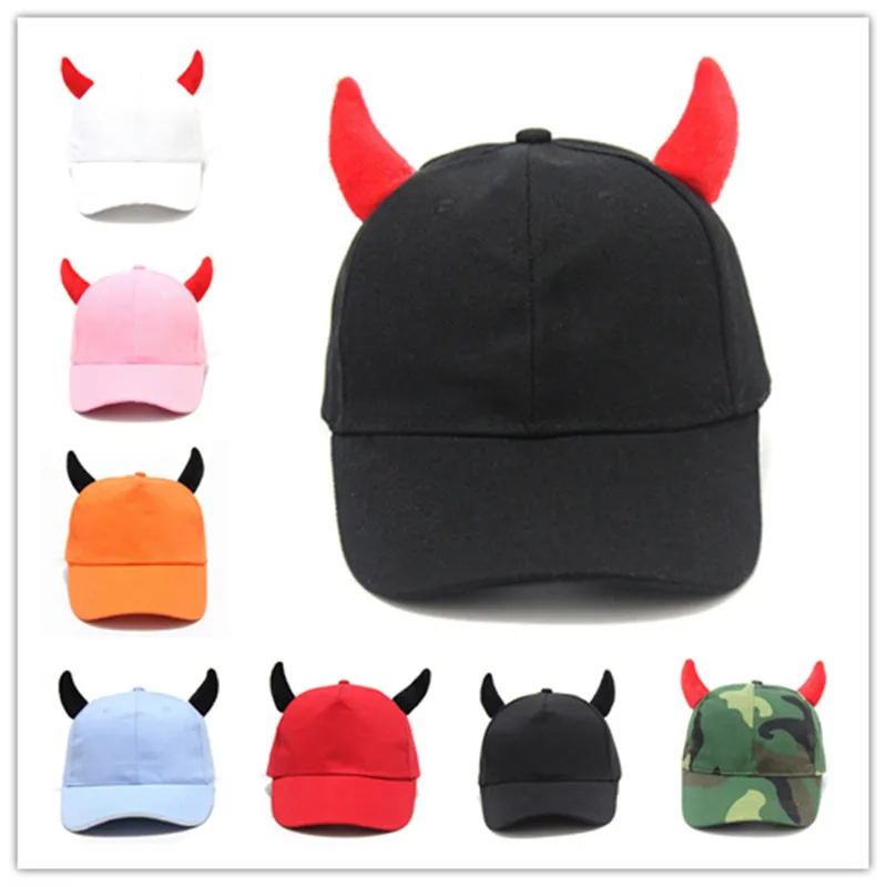 Hat Logo Embroidered Baseball Cap Cosplay men's and women's canvas devil horn hat sun hat
Hat Logo Embroidered Baseball Cap Cosplay men's and women's canvas devil horn hat sun hat