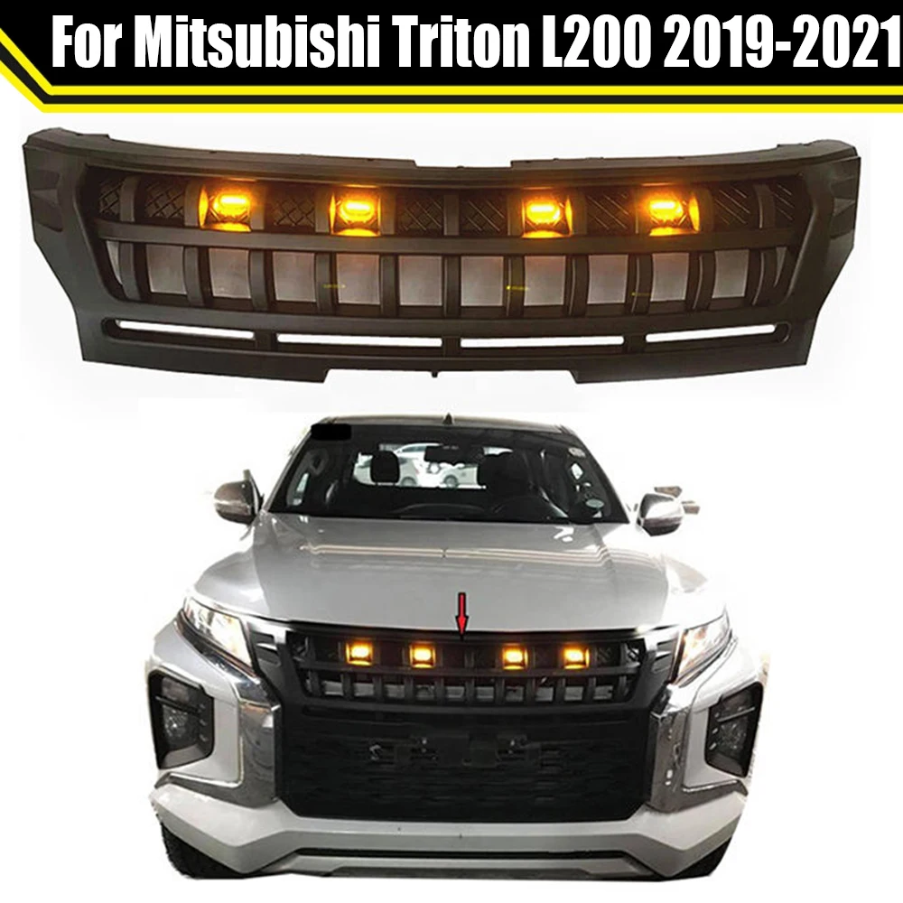 Pickup Modified Front Face Decorative Mesh with LED Car Bumper Grill For Mitsubishi Triton L200 2019-2021 Front Racing Grilles
Pickup Modified Front Face Decorative Mesh with LED Car Bumper Grill For Mitsubishi Triton L200 2019-2021 Front Racing Grilles