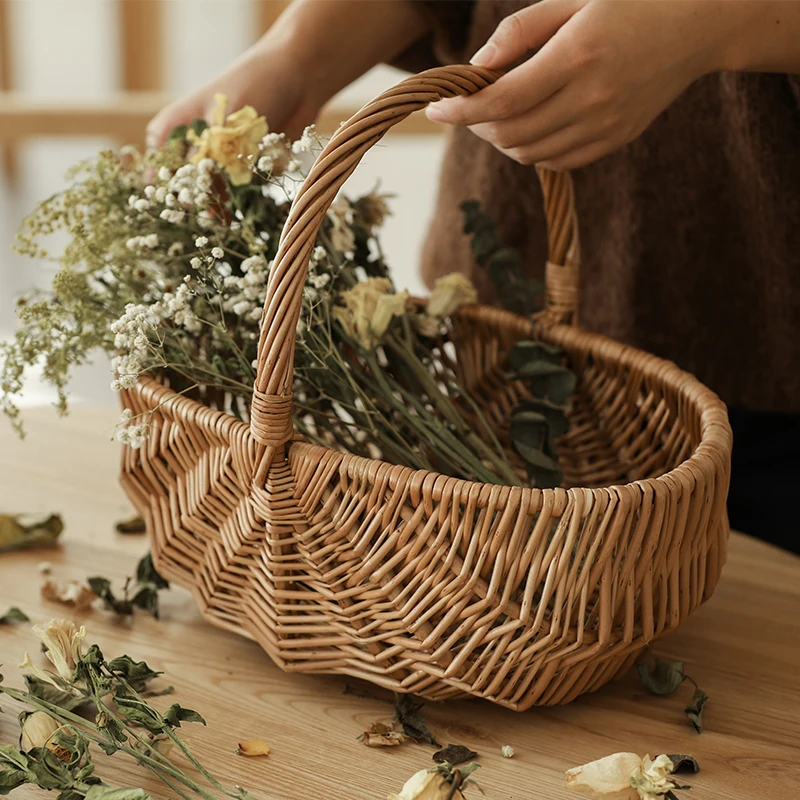 Rattan Storage Basket Outdoor Snacks Picnic Basket Hand Made Wicker Sundries Storage Basket Breadbasket Kitchen Organizer Decor
Rattan Storage Basket Outdoor Snacks Picnic Basket Hand Made Wicker Sundries Storage Basket Breadbasket Kitchen Organizer Decor