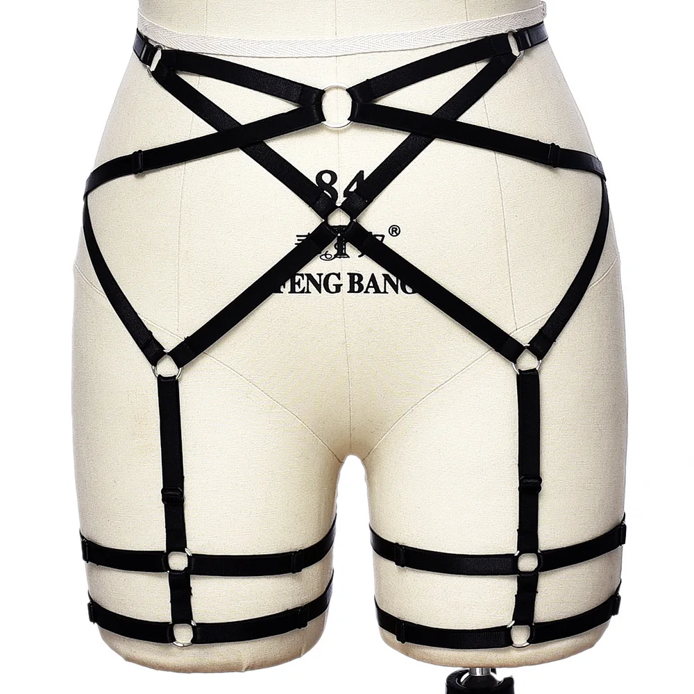 Black Punk Harness Garter Sexy Lingerie Pole Dance Bondage Stockings Body Cage Elastic Hollow Leg Garter Belt Body Harness
Black Punk Harness Garter Sexy Lingerie Pole Dance Bondage Stockings Body Cage Elastic Hollow Leg Garter Belt Body Harness