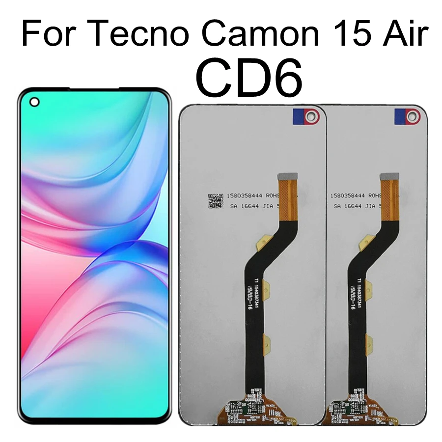 6.6" LCD For Tecno Camon 15 Air CD6 LCD Display Touch Screen Digitizer Assembly Replacement
6.6" LCD For Tecno Camon 15 Air CD6 LCD Display Touch Screen Digitizer Assembly Replacement