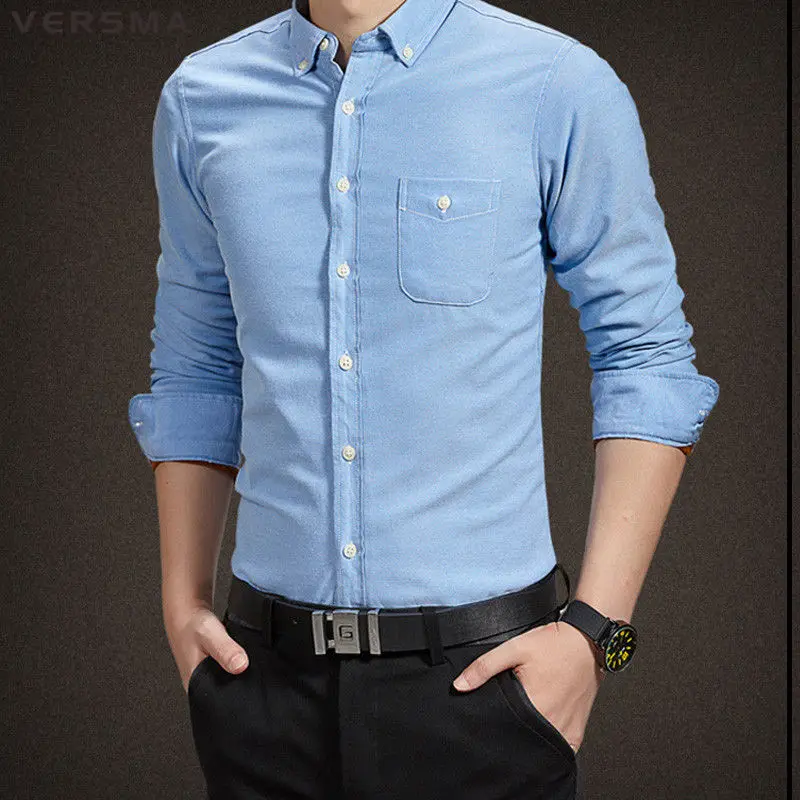 VERSMA Fashion Brand Men Clothes Slim Fit Pink Mens Long Sleeve Shirt Men Solid Cotton Social Casual Tuxedo Shirt Plus Size 5XL
VERSMA Fashion Brand Men Clothes Slim Fit Pink Mens Long Sleeve Shirt Men Solid Cotton Social Casual Tuxedo Shirt Plus Size 5XL