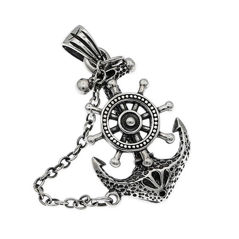 BOCAI New Trendy Retro Craft 100% S925 Sterling Silver Jewelry Men's Pendant Personality Punk Anchor Chain Pendant
BOCAI New Trendy Retro Craft 100% S925 Sterling Silver Jewelry Men's Pendant Personality Punk Anchor Chain Pendant