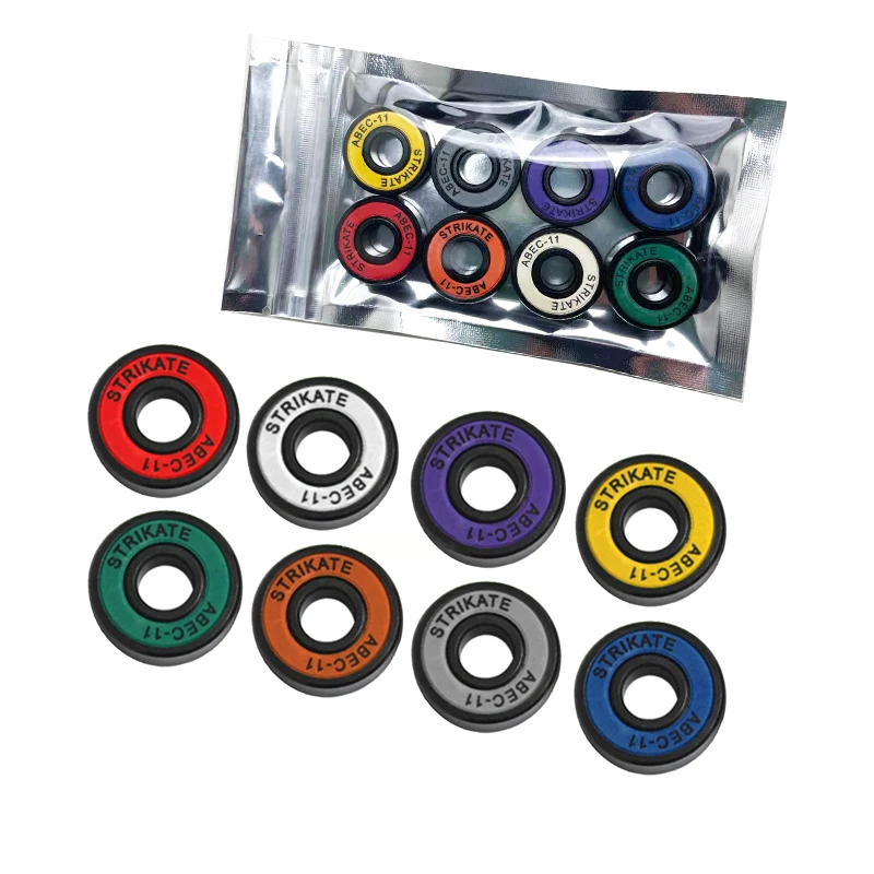STRIKATE 8pcs Bearings for Skateboards Longboards Inline Skates Roller Skates Spinners Double Shielded 8x22x7mm
STRIKATE 8pcs Bearings for Skateboards Longboards Inline Skates Roller Skates Spinners Double Shielded 8x22x7mm