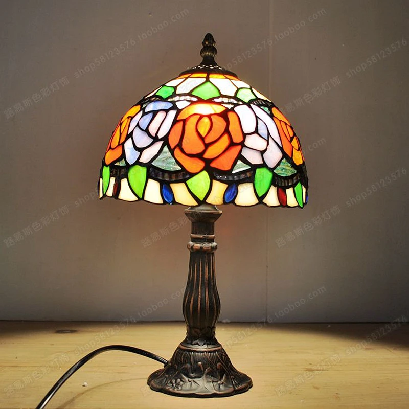 8 Inch American Rose Flower Glass Small Table Lamp Tiffany Style Study Room Reading Lighting Restaurant Bar Decorative Lamp E27
8 Inch American Rose Flower Glass Small Table Lamp Tiffany Style Study Room Reading Lighting Restaurant Bar Decorative Lamp E27