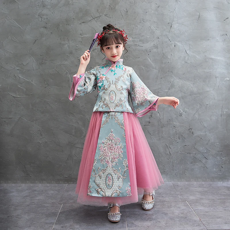 Birthday Party Dress Flower Girl Wedding Gown Formal Kids Dresses For Girls Chinese Hanfu New Year traditional chinese dress
Birthday Party Dress Flower Girl Wedding Gown Formal Kids Dresses For Girls Chinese Hanfu New Year traditional chinese dress