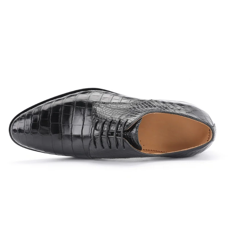 New Crocodile Leather Business Casual Luxury Black Dress Italian Brand High Quality Shoes For Mens Fashion Office Classic Formal
New Crocodile Leather Business Casual Luxury Black Dress Italian Brand High Quality Shoes For Mens Fashion Office Classic Formal