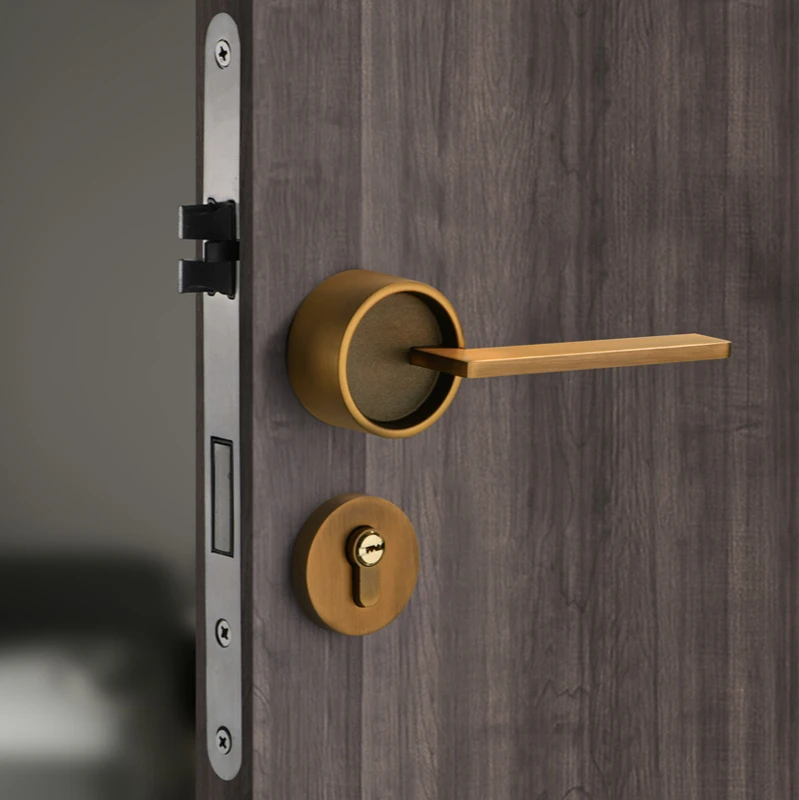 Lock household general bedroom mute indoor door lock toilet solid wood door handle lock
Lock household general bedroom mute indoor door lock toilet solid wood door handle lock