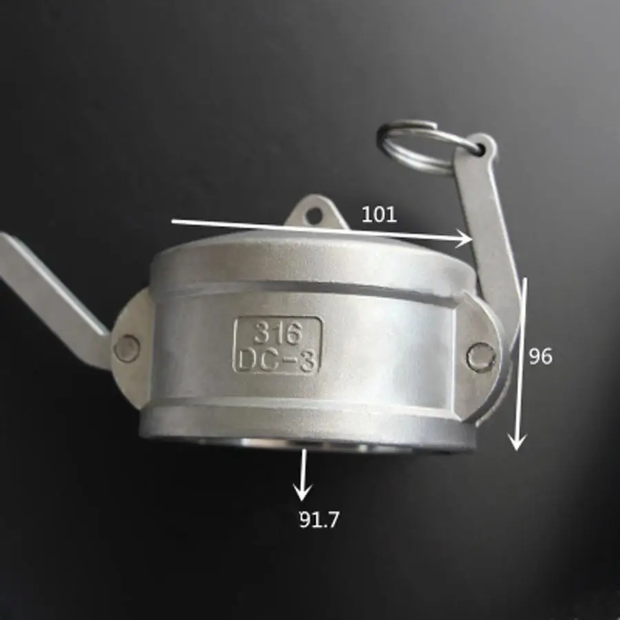 3" Socket End Cap Type C Camlock Quick Disconnect Coupling 316 Stianless Cam Groove For Hose Pumps Homebrew
3" Socket End Cap Type C Camlock Quick Disconnect Coupling 316 Stianless Cam Groove For Hose Pumps Homebrew