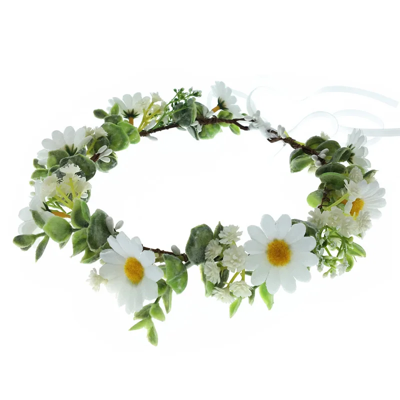 Women Wedding Headwear Hair Accessories Girl's Daisy Flower Wreath Crown Festival Headband Adjustable Floral Garlands
Women Wedding Headwear Hair Accessories Girl's Daisy Flower Wreath Crown Festival Headband Adjustable Floral Garlands